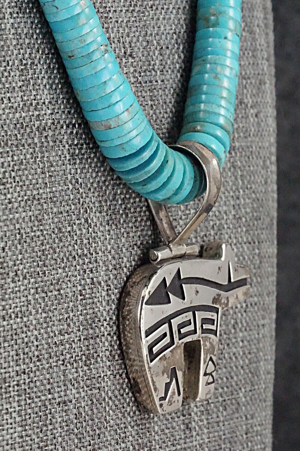 Turquoise & Sterling Silver Necklace - Jack Tom