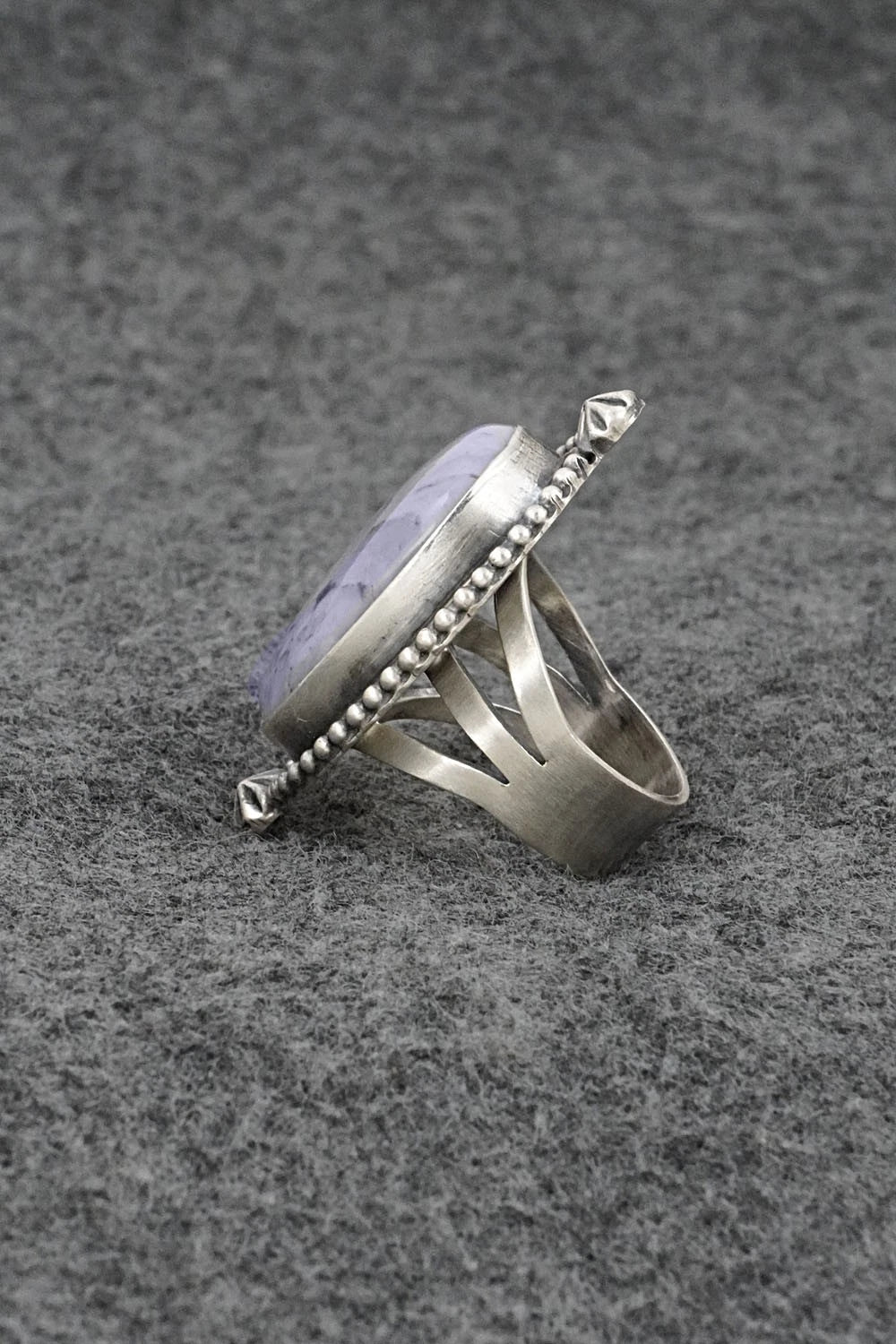 Morado & Sterling Silver Ring - Darrin Livingston - Size 6.5