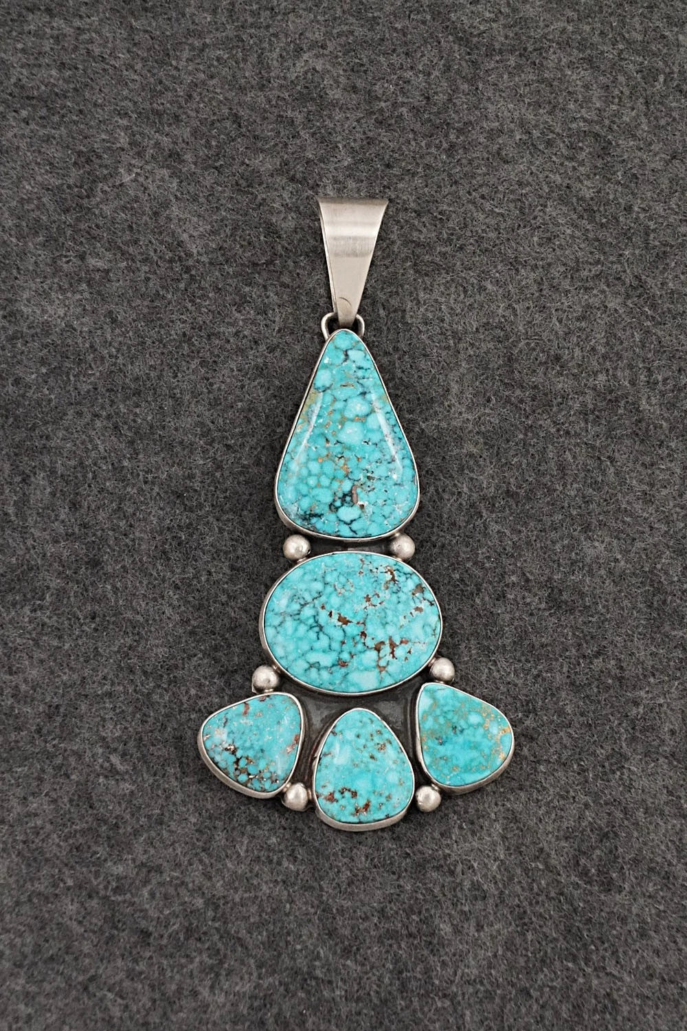 Turquoise & Sterling Silver Pendant - Darrin Livingston