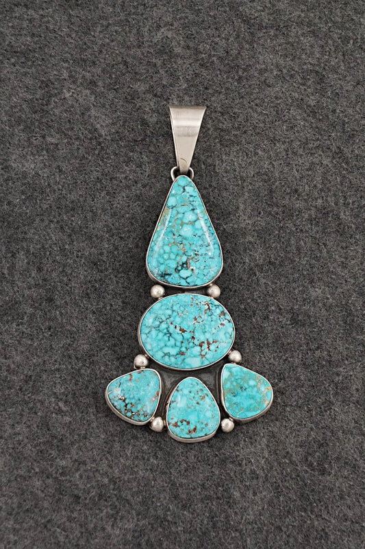 Turquoise & Sterling Silver Pendant - Darrin Livingston