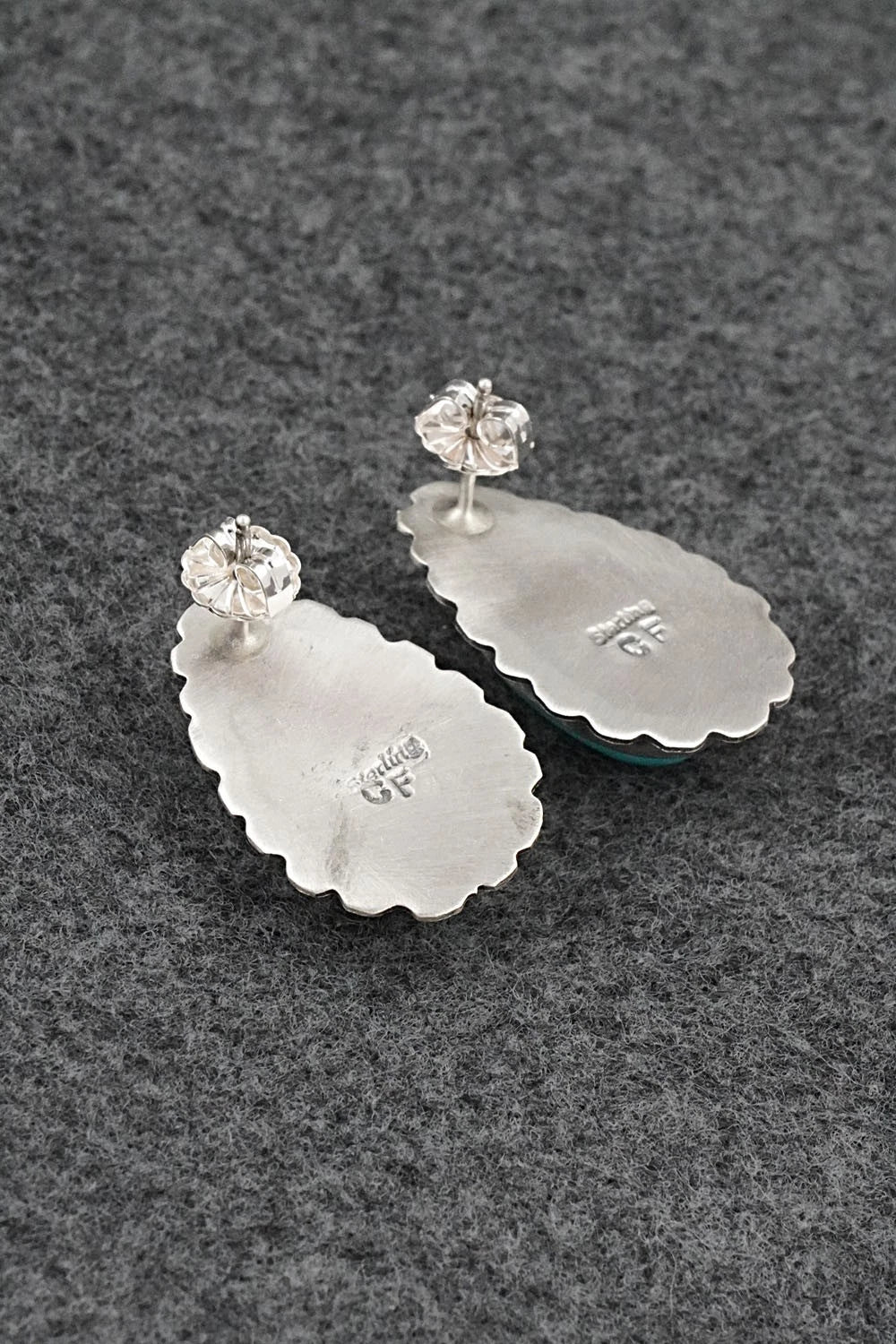 Turquoise & Sterling Silver Earrings - Carlos Francisco