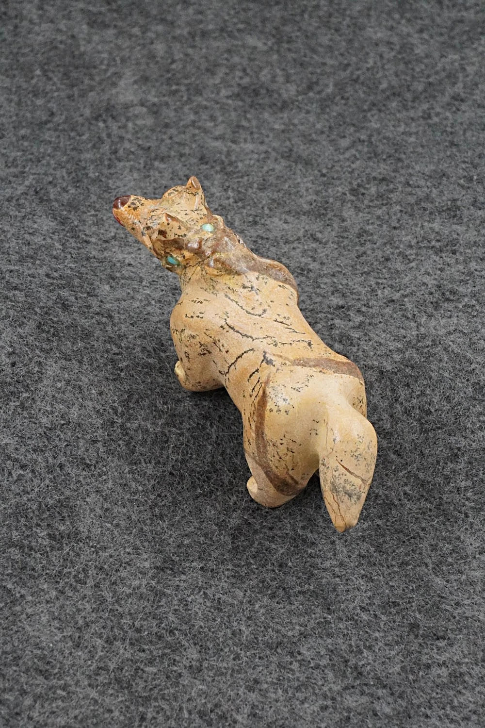 Wolf Zuni Fetish Carving - Freddie Leekya