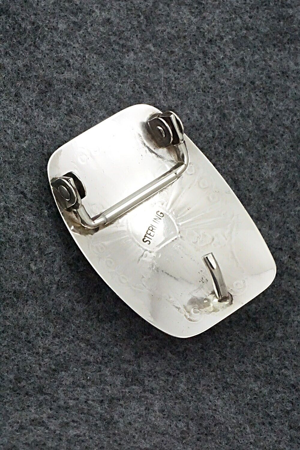 Turquoise & Sterling Silver Belt Buckle - Jolene Begay