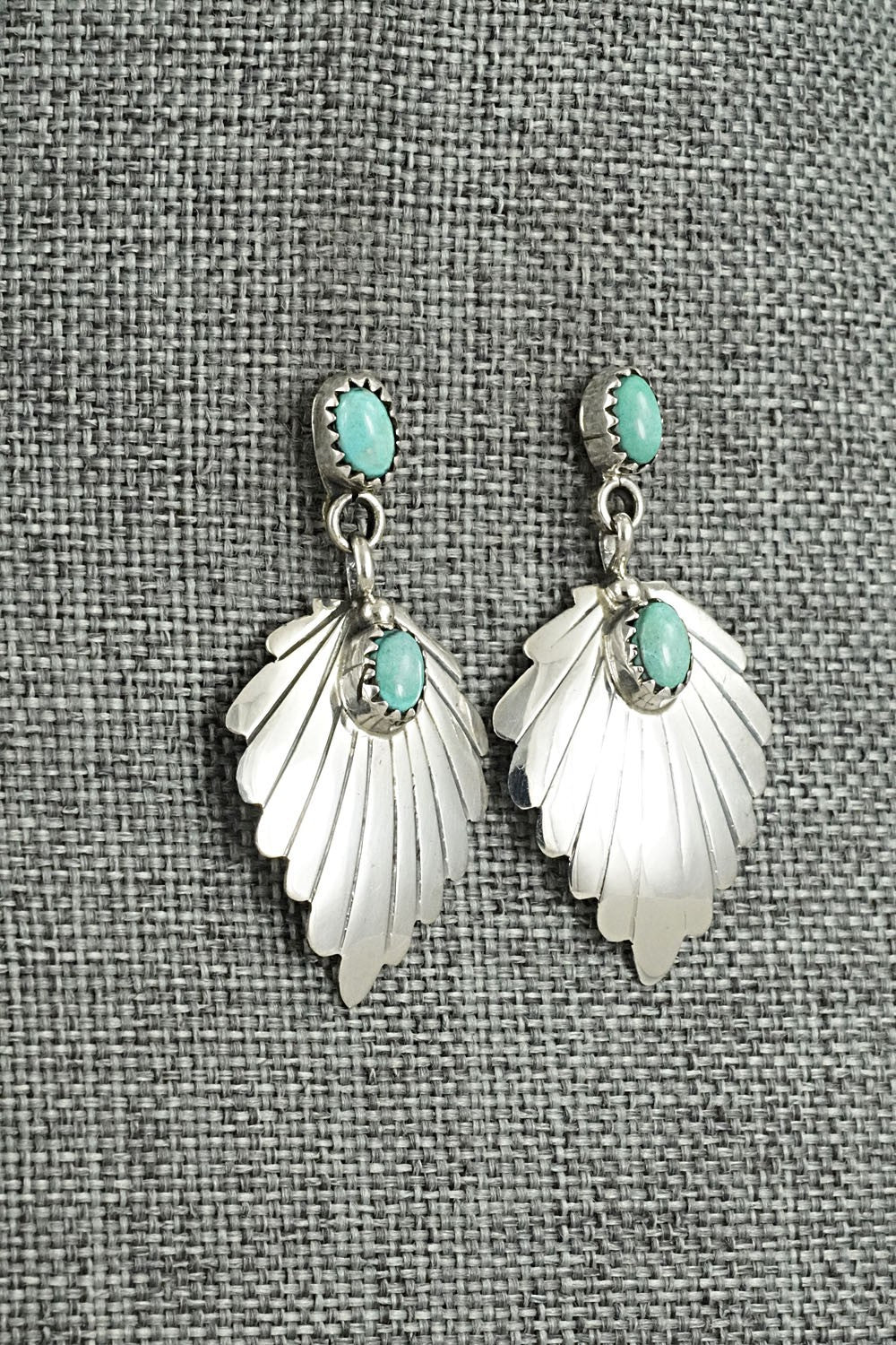 Turquoise & Sterling Silver Earrings - Genevieve Francisco
