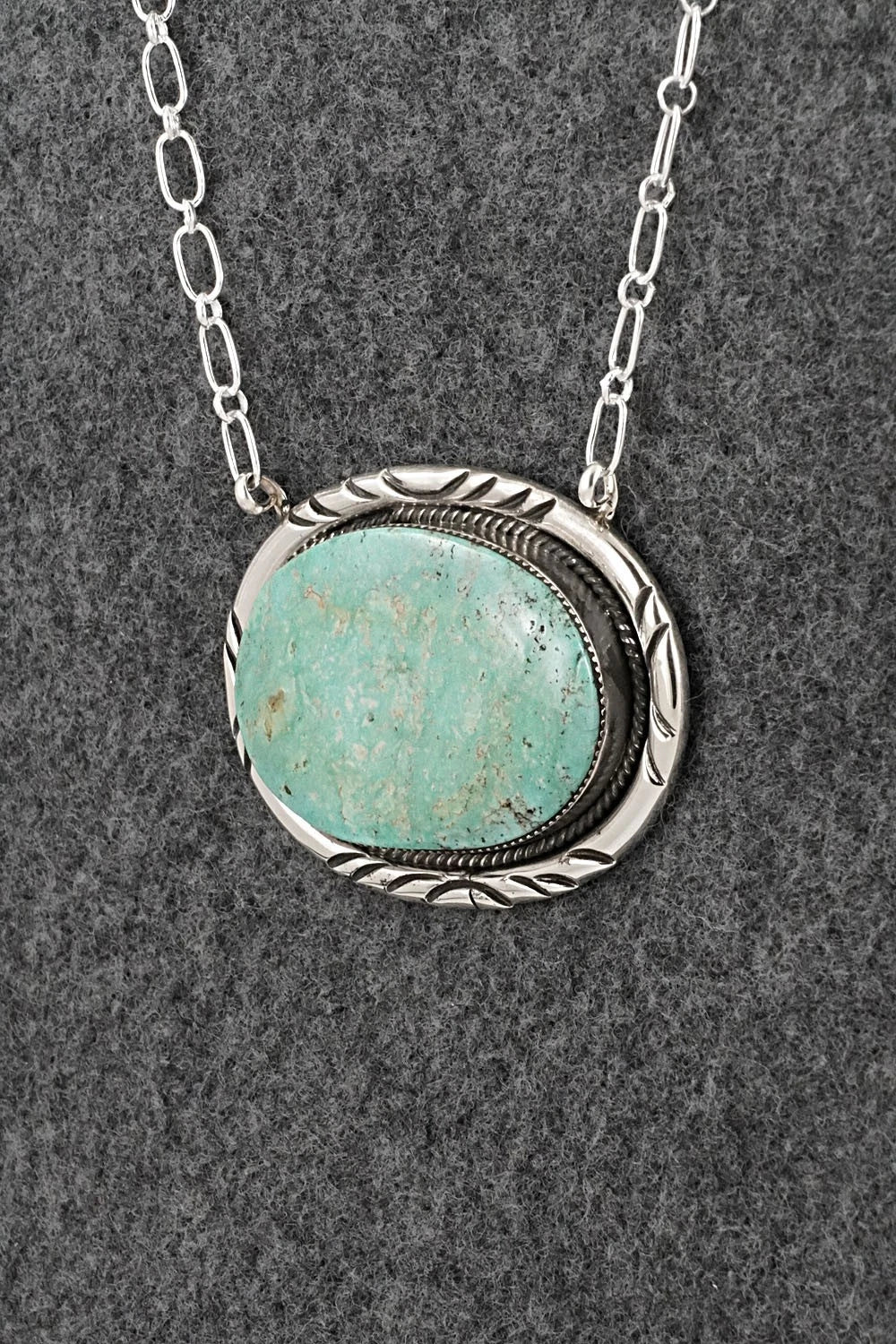 Turquoise & Sterling Silver Necklace - Dorothy Lee