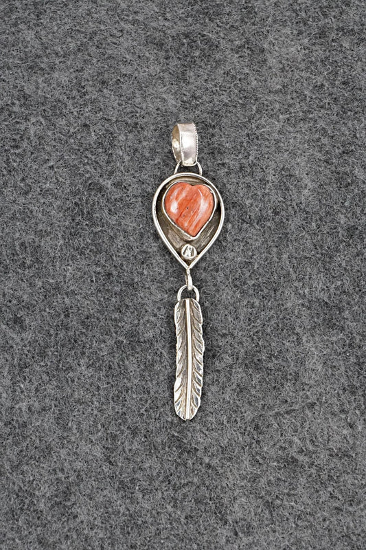 Spiny Oyster & Sterling Silver Pendant - Priscilla Reeder