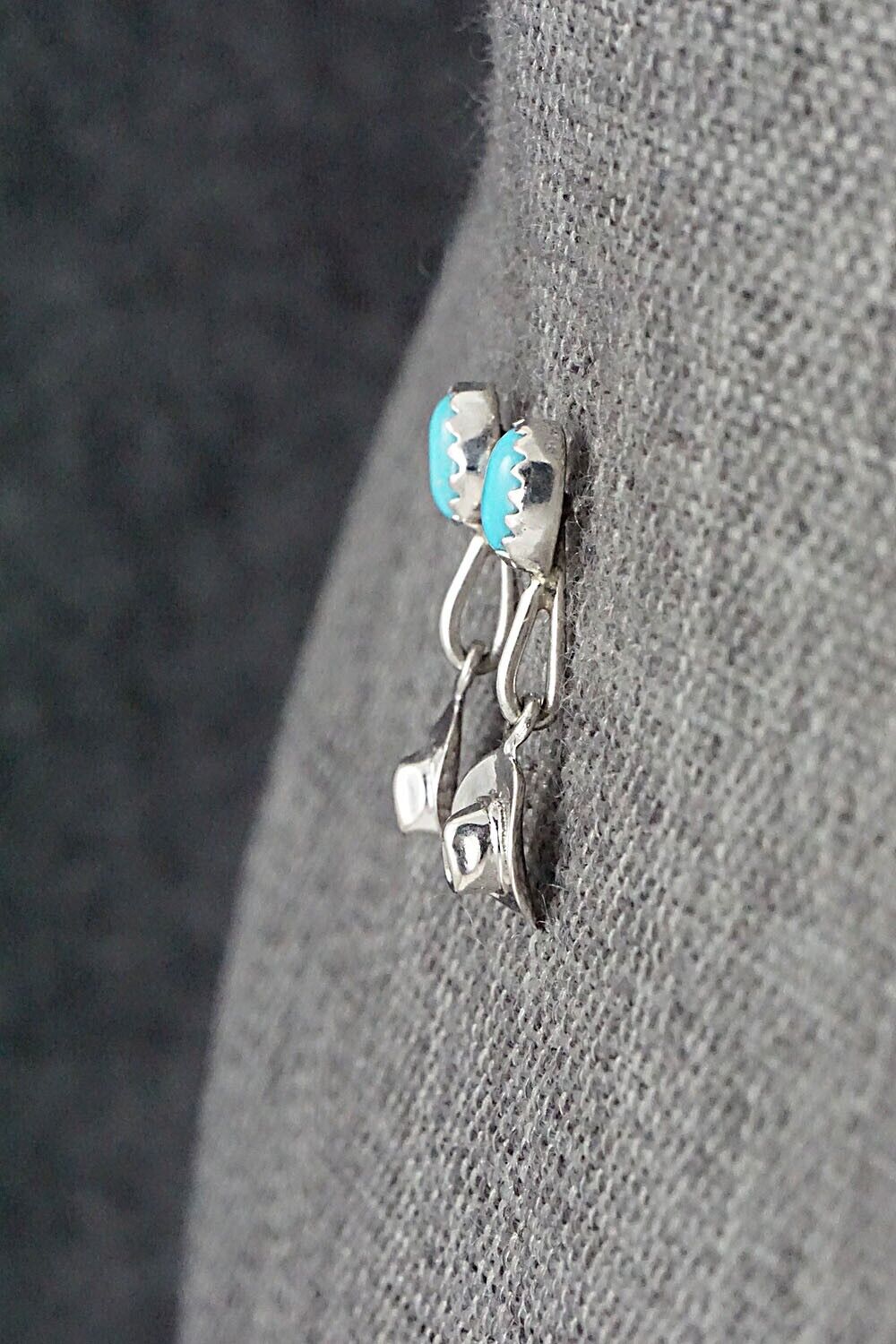 Turquoise & Sterling Silver Earrings - Sharon McCarthy