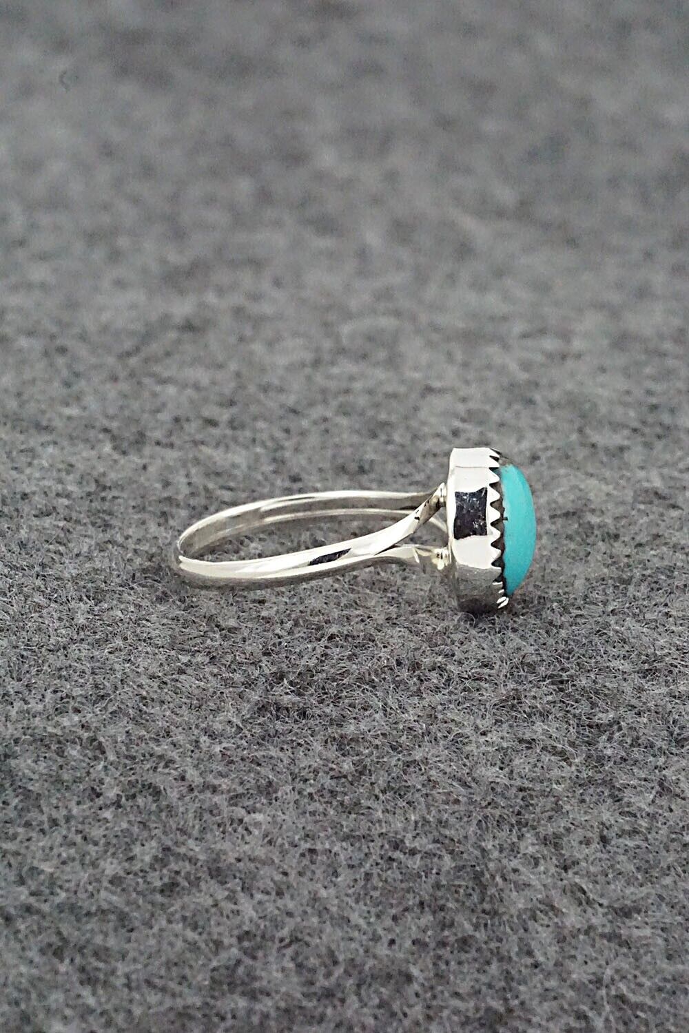 Turquoise & Sterling Silver Ring - Betty Hawthorne - Size 6