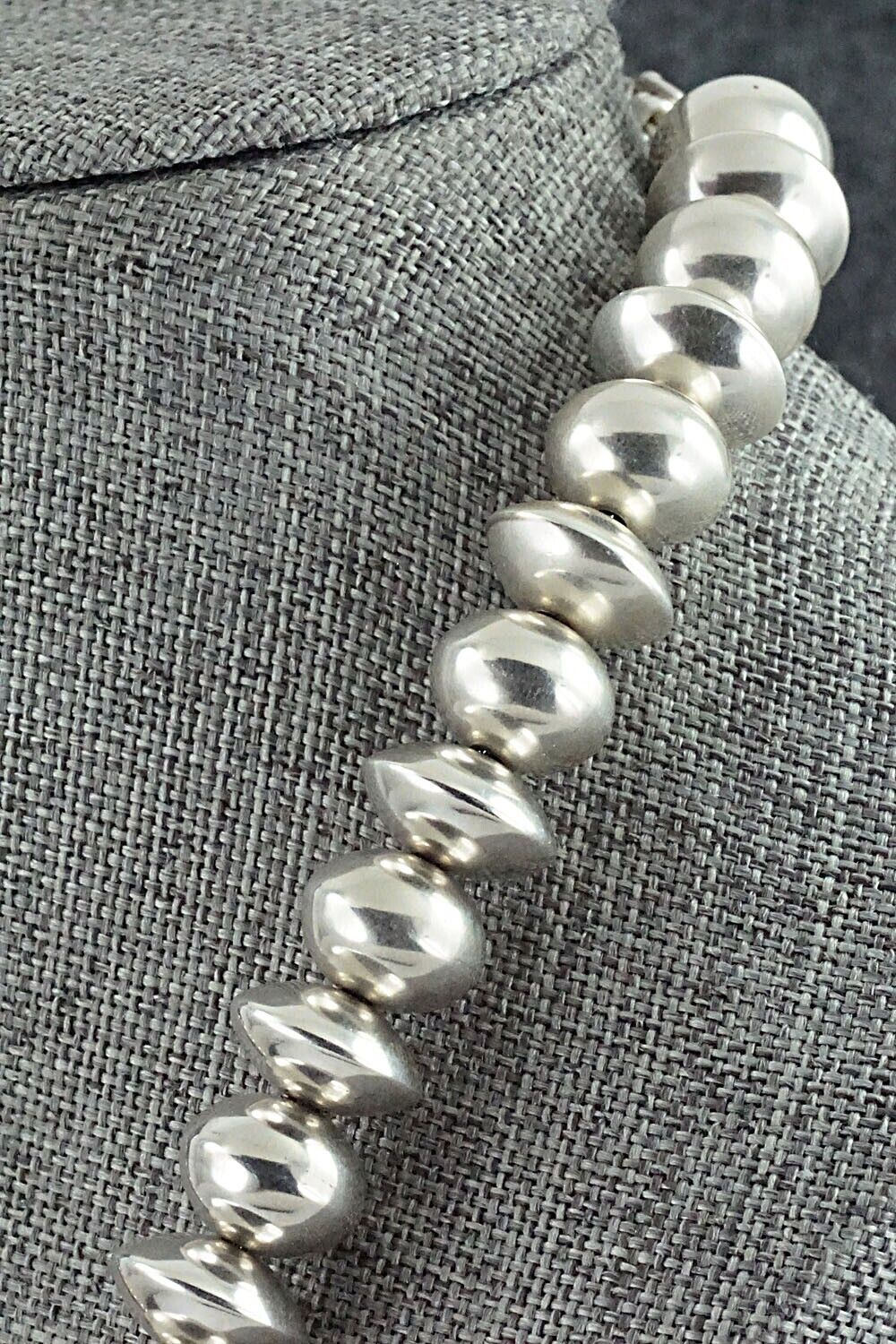 Sterling Silver Navajo Pearl Necklace - Bryannen Halwood