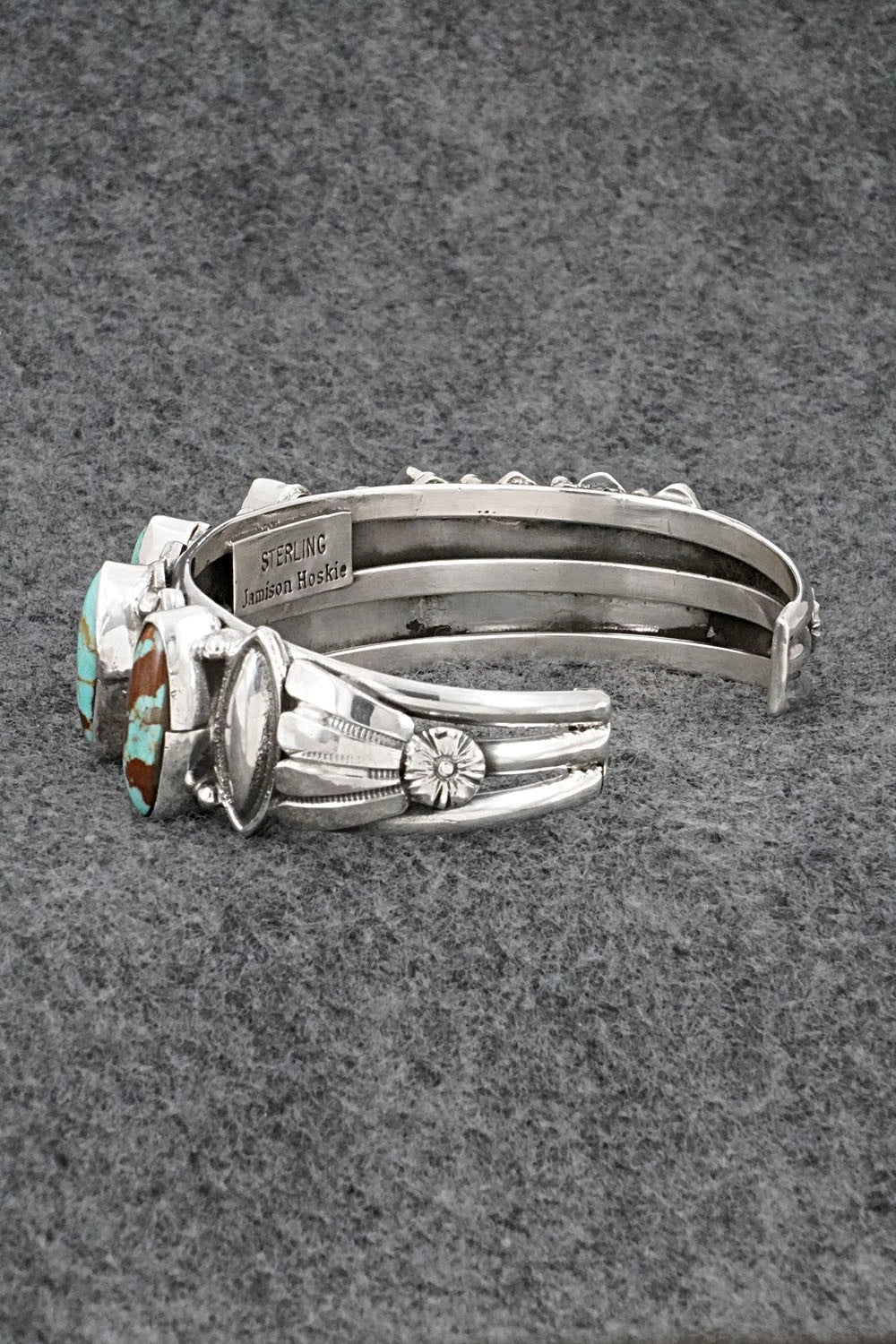 Turquoise & Sterling Silver Bracelet - Jamison Hoskie