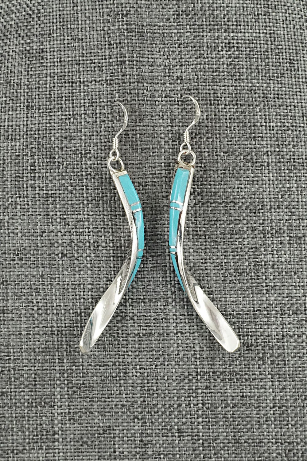 Turquoise & Sterling Silver Earrings - Terrance Panteah