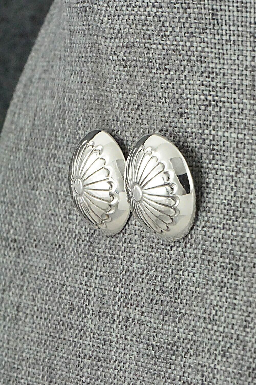 Sterling Silver Earrings - Marie Yazzie