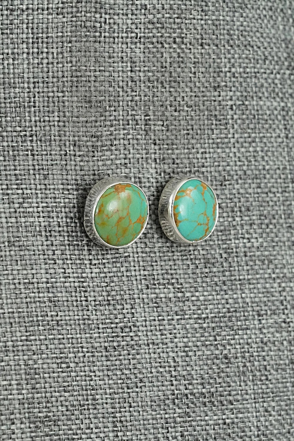 Turquoise & Sterling Silver Earrings - Rosemary Saunders