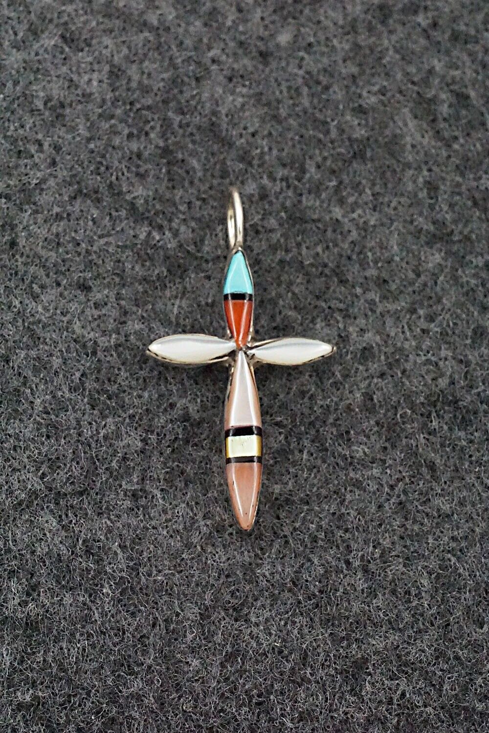 Multi-Stone & Sterling Silver Pendant - Lynette Bowannie