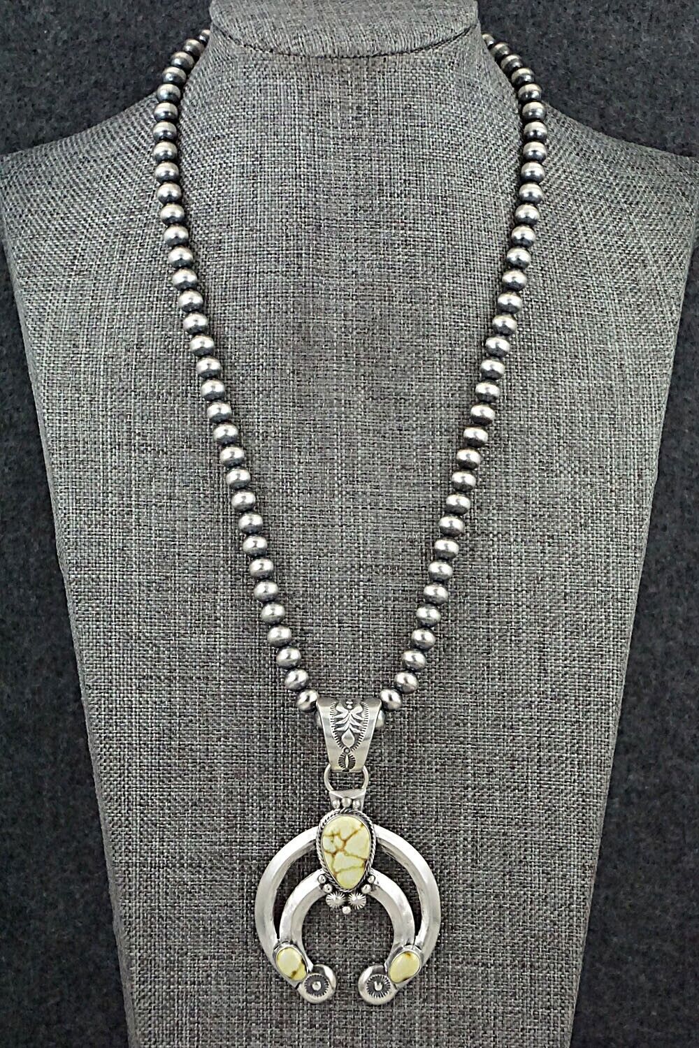 Variscite & Sterling Silver Necklace - Paige Gordon