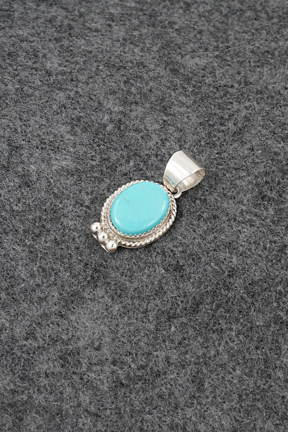 Turquoise & Sterling Silver Pendant - Byron Begay