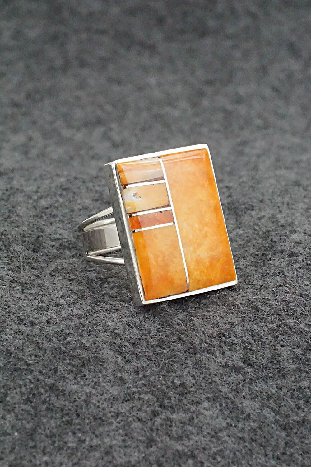 Spiny Oyster & Sterling Silver Ring - Harold Smith - Size 7.5