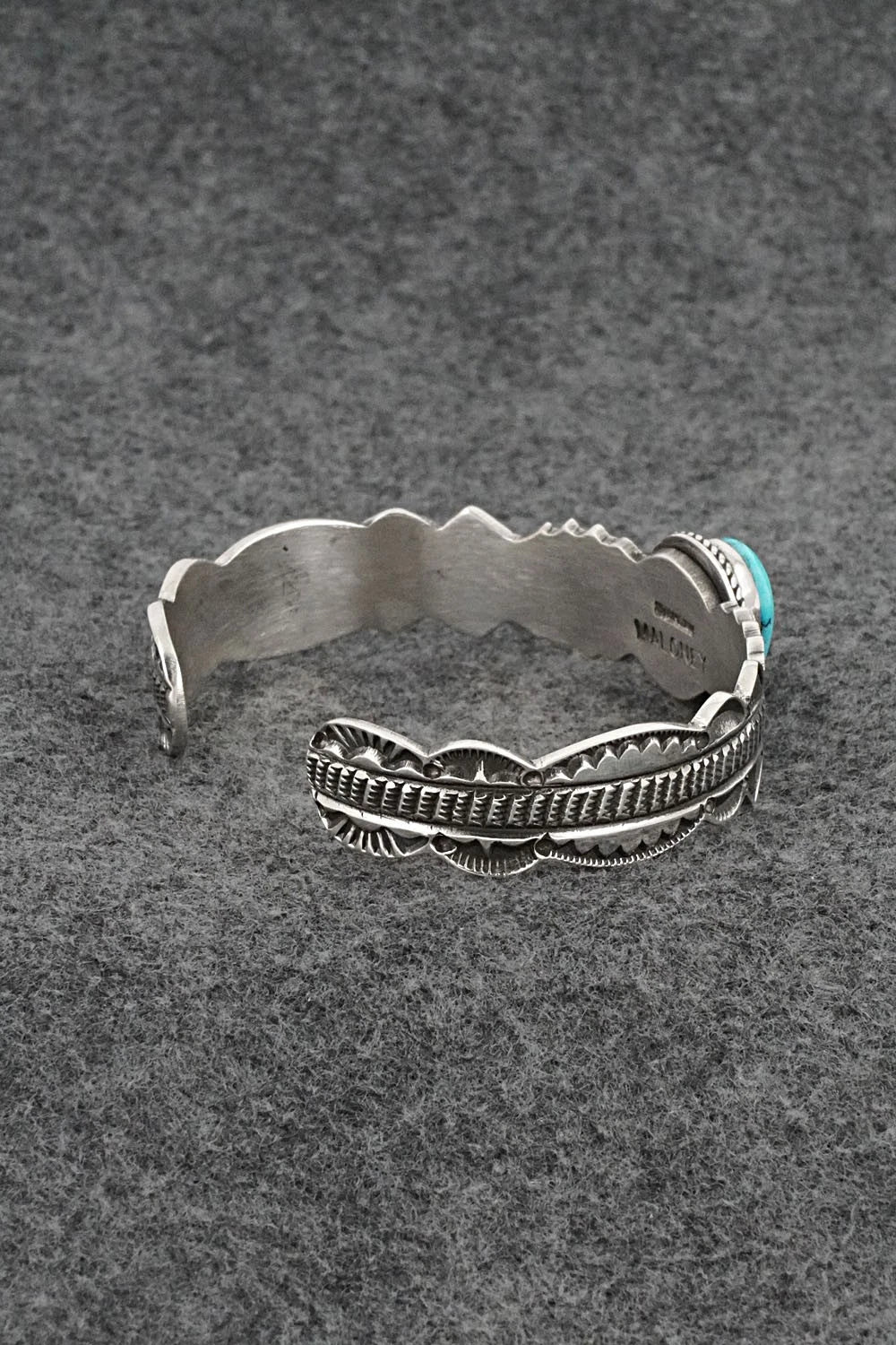 Turquoise & Sterling Silver Bracelet - Leonard Maloney