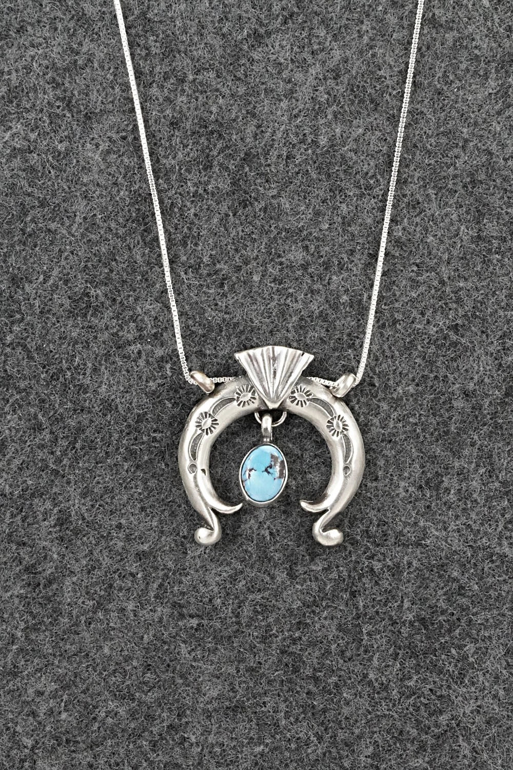 Turquoise & Sterling Silver Necklace - Gary Shorty