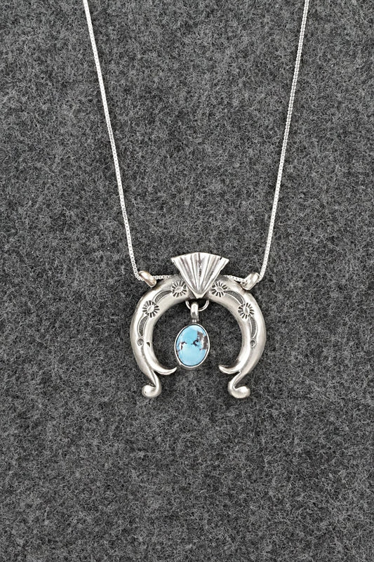 Turquoise & Sterling Silver Necklace - Gary Shorty