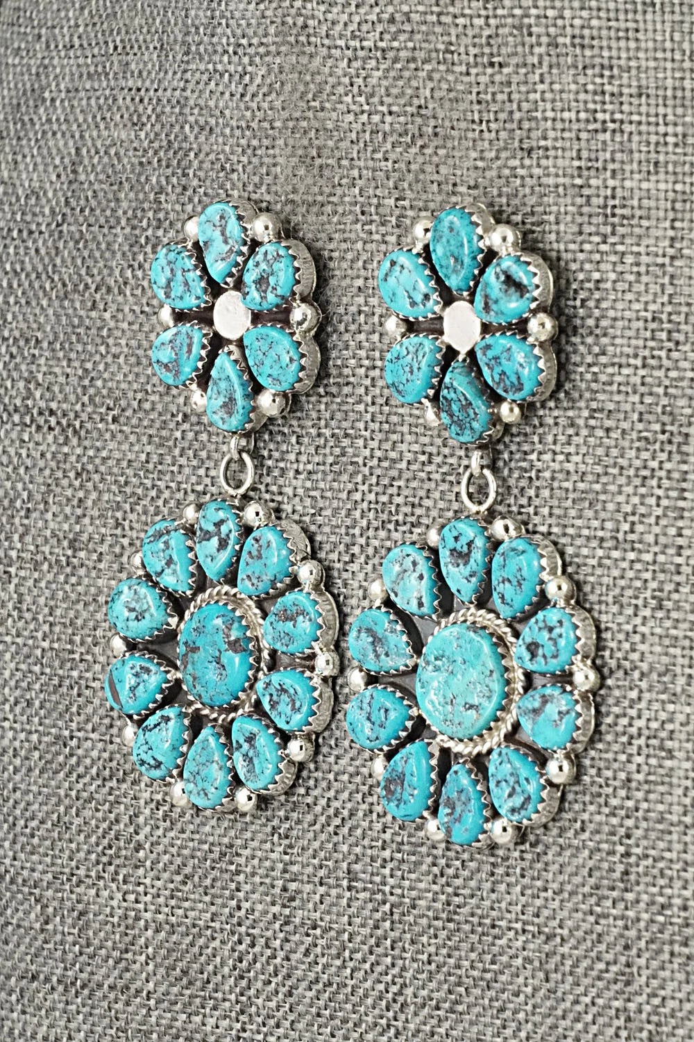 Turquoise & Sterling Silver Earrings - Anthony Brown