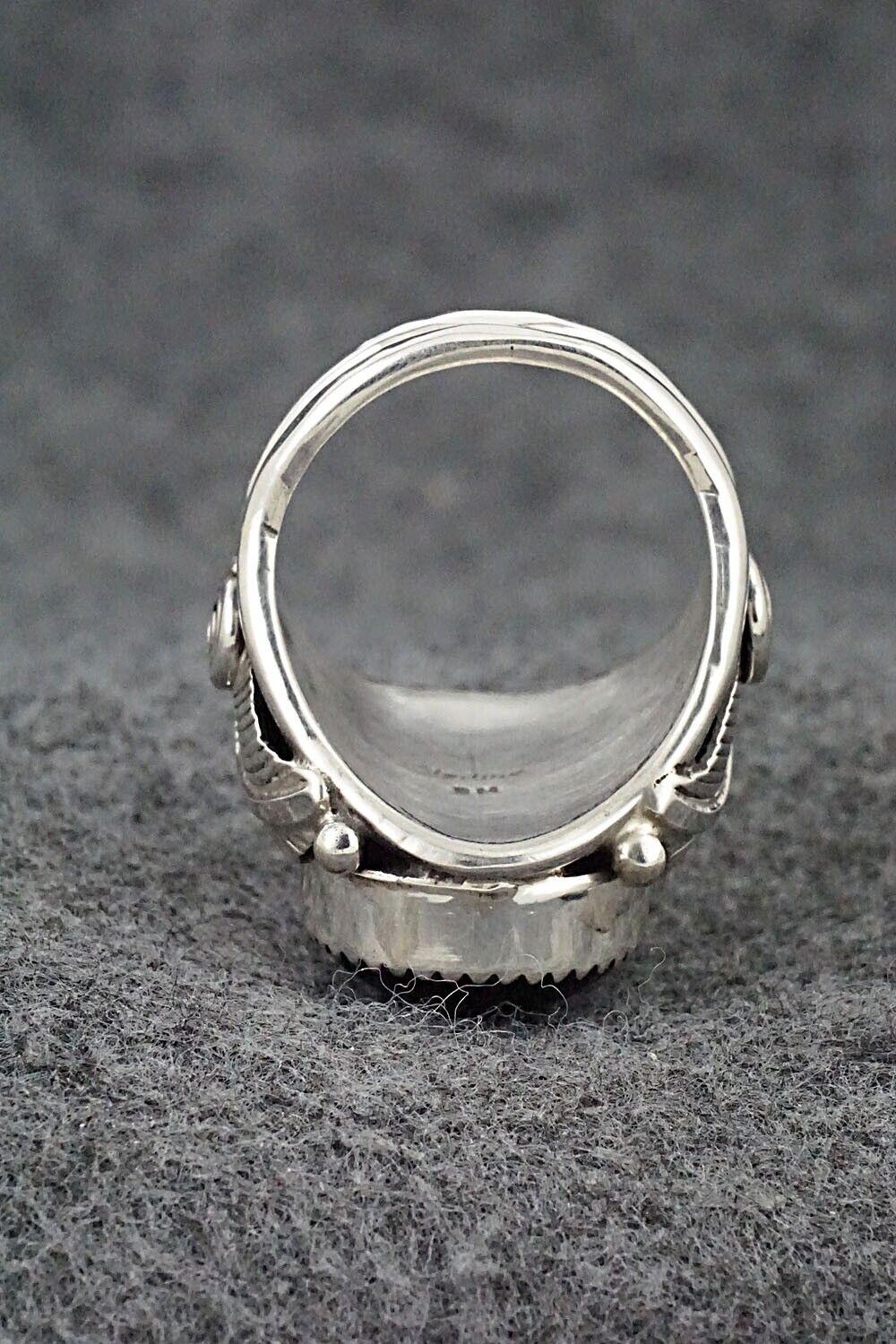 Onyx & Sterling Silver Ring - Darrell Morgan - Size 9.5