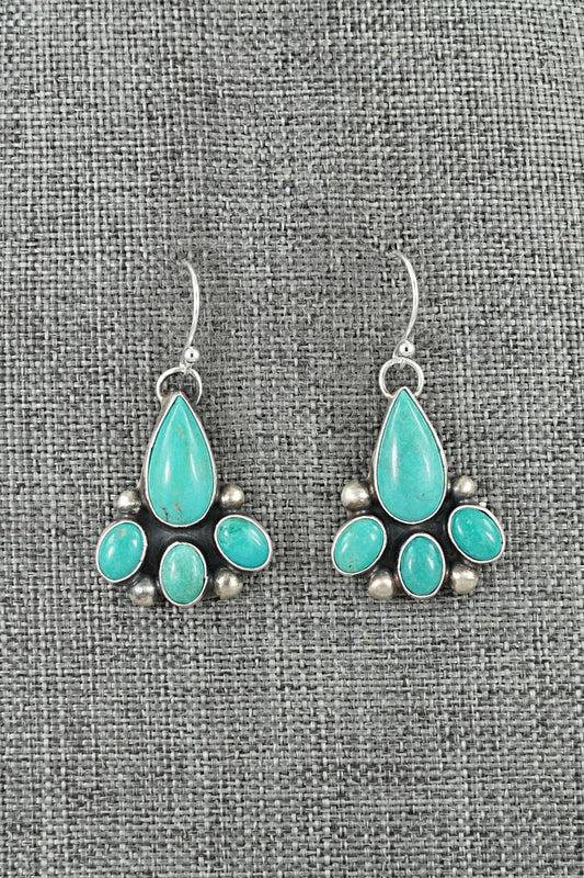 Turquoise & Sterling Silver Earrings - Kathleen Livingston