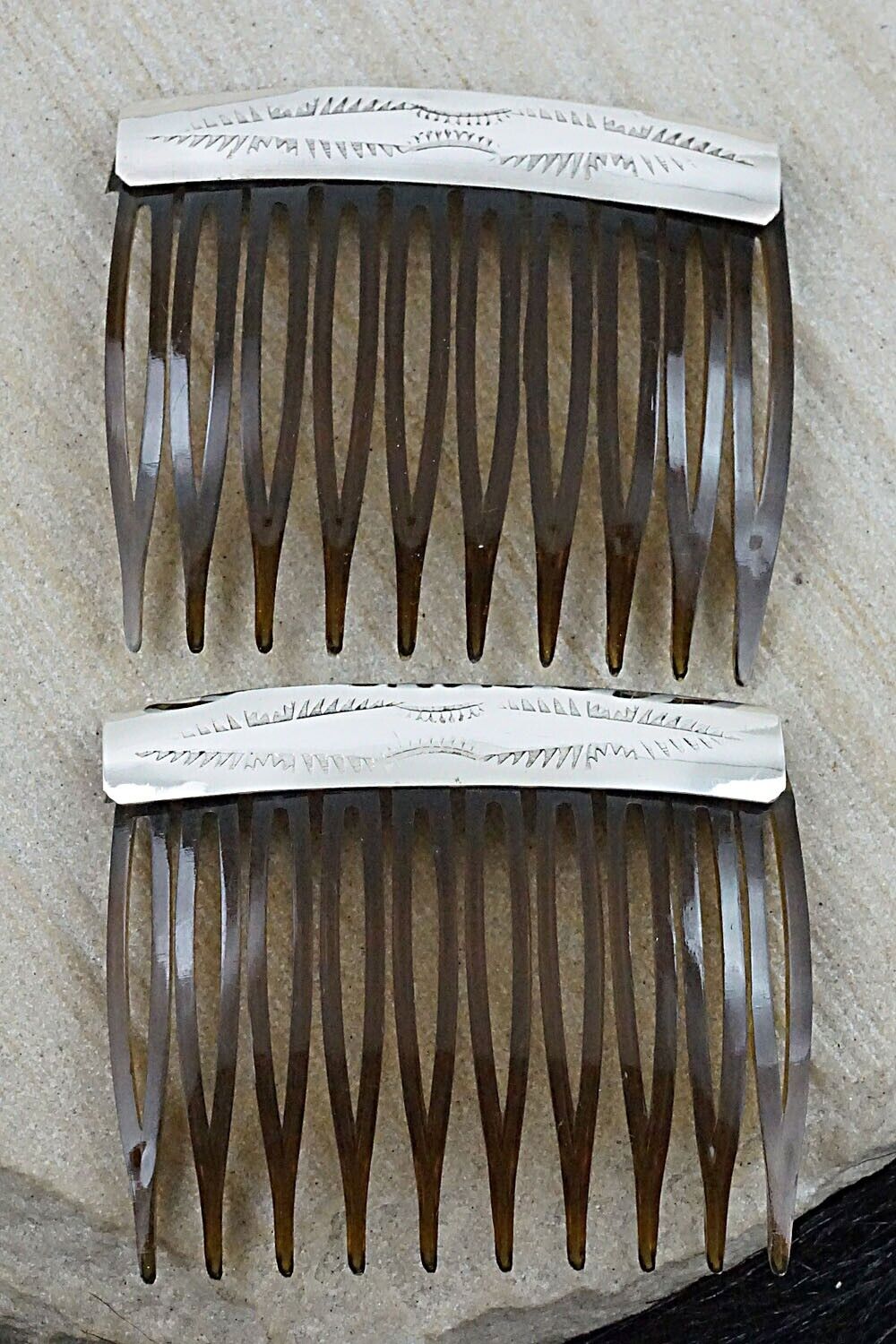Sterling Silver Hair Combs - Randall Dalgai