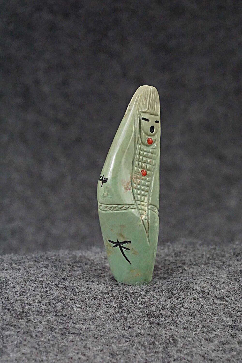 Corn Maiden Zuni Fetish Carving - Sandra Quandelacy