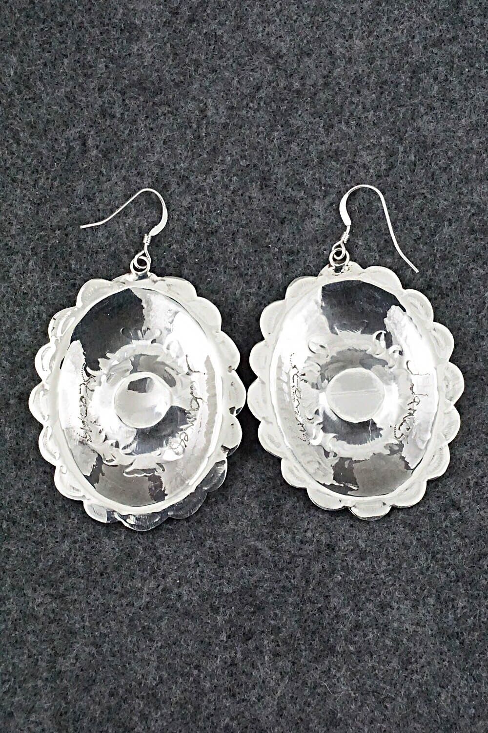 Turquoise and Sterling Silver Earrings - Jimmie James