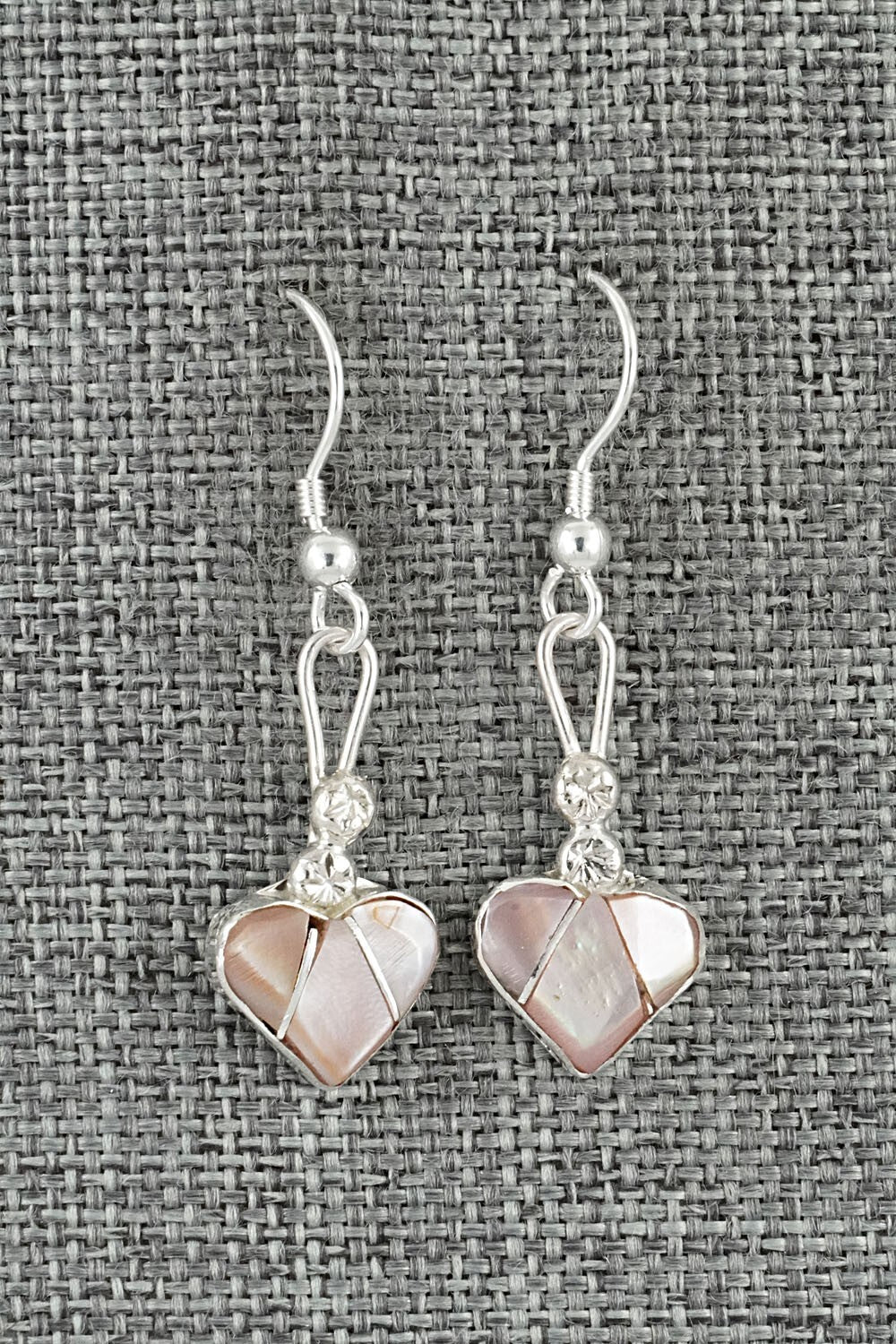 Mother of Pearl Inlay & Sterling Silver Earrings - Ola Eriacho