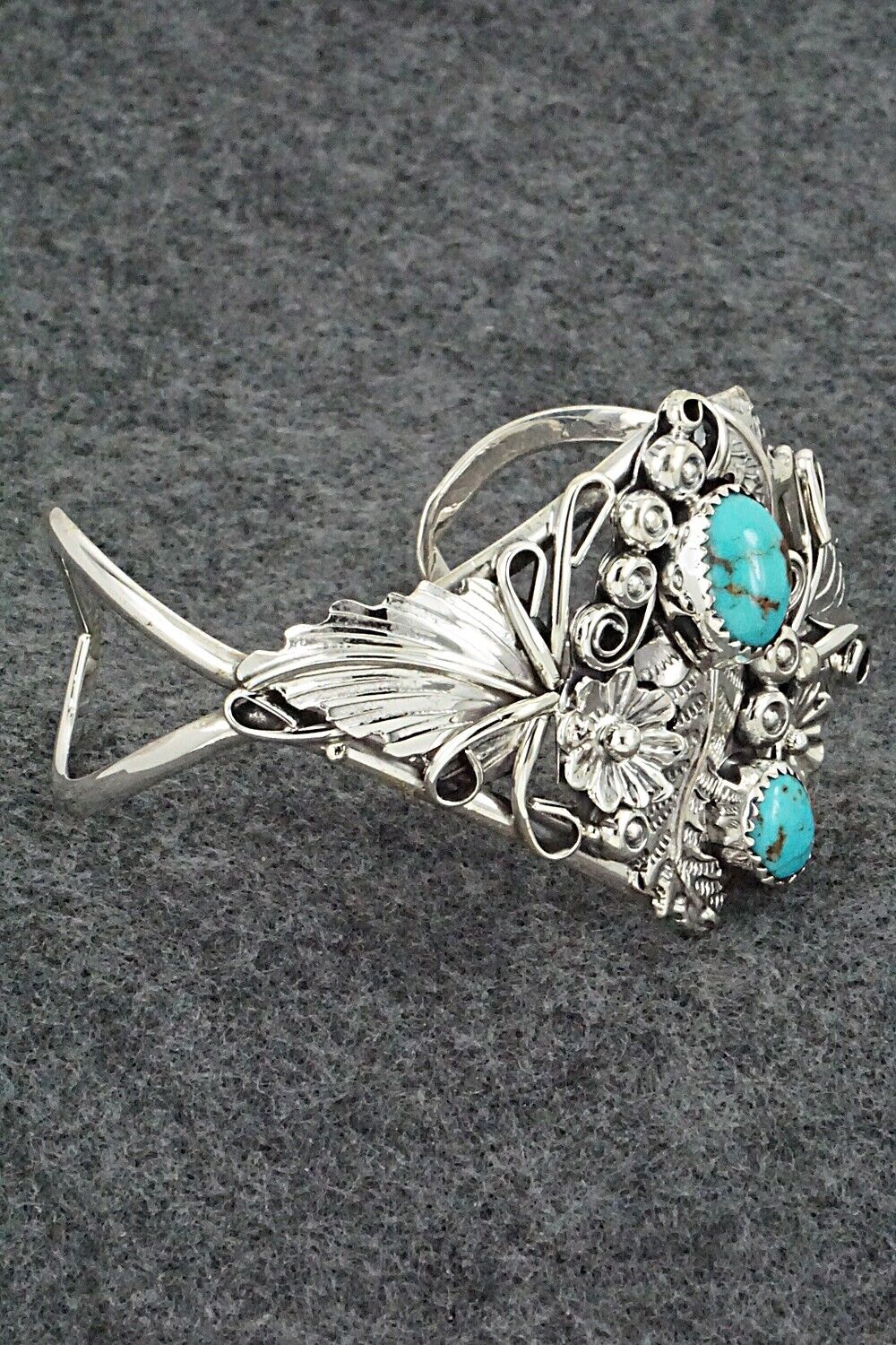 Turquoise & Sterling Silver Bracelet - Harry Yazzie
