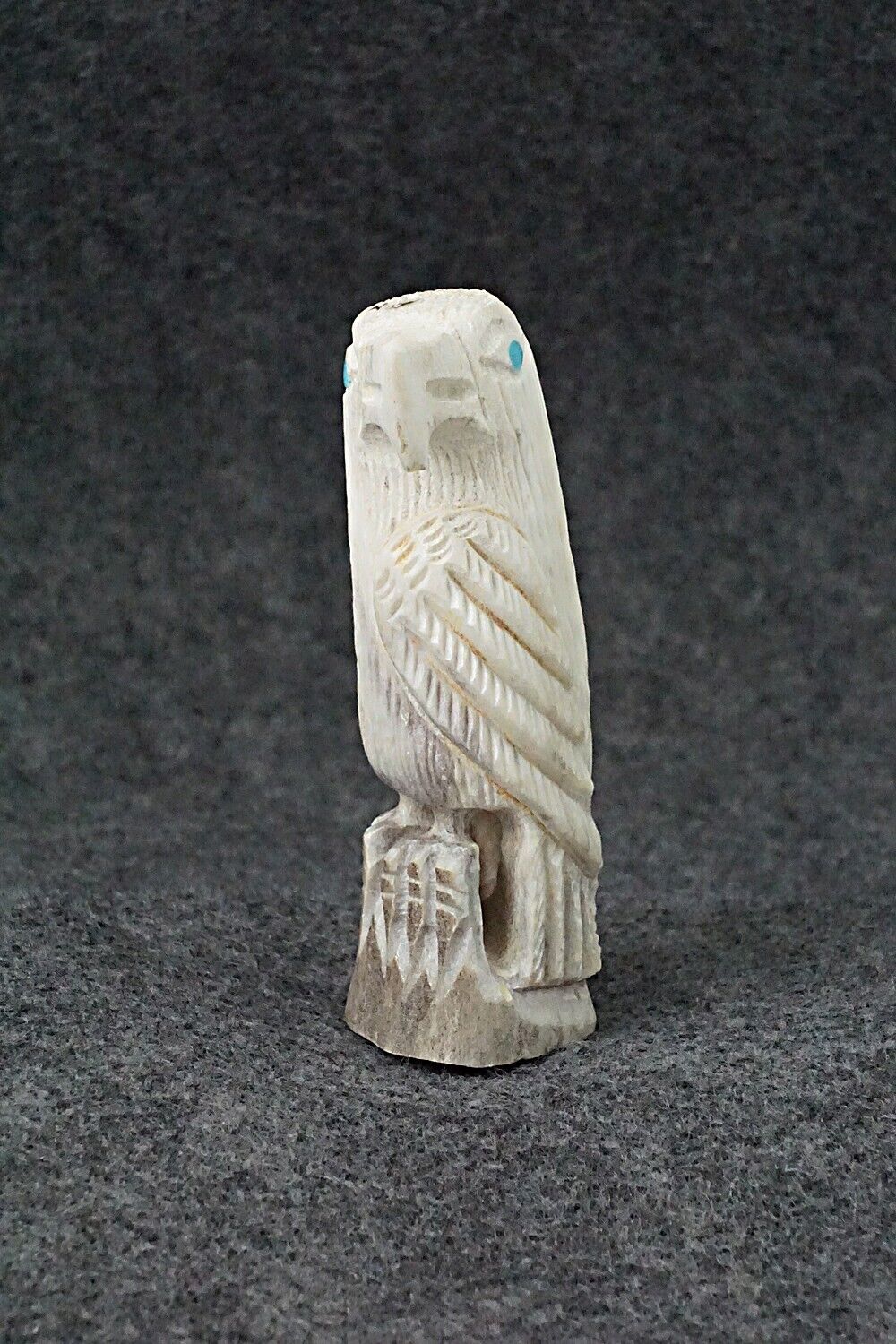 Eagle Zuni Fetish Carving - Garrick Weeka