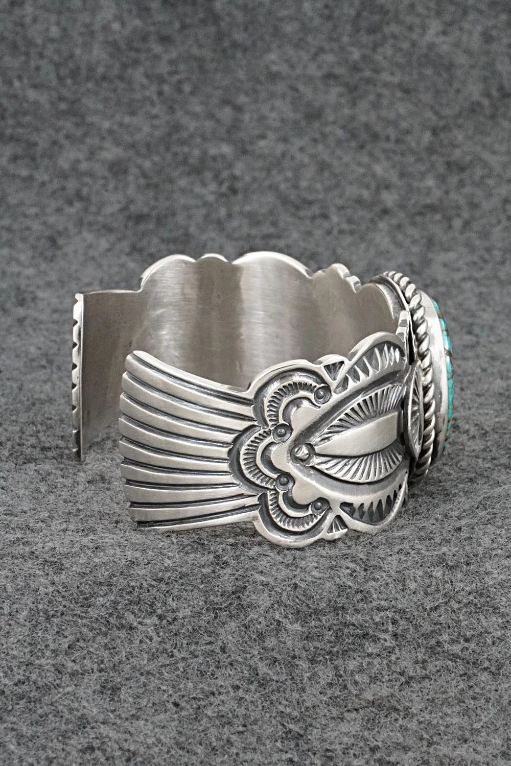 Turquoise & Sterling Silver Bracelet - Arnold Blackgoat