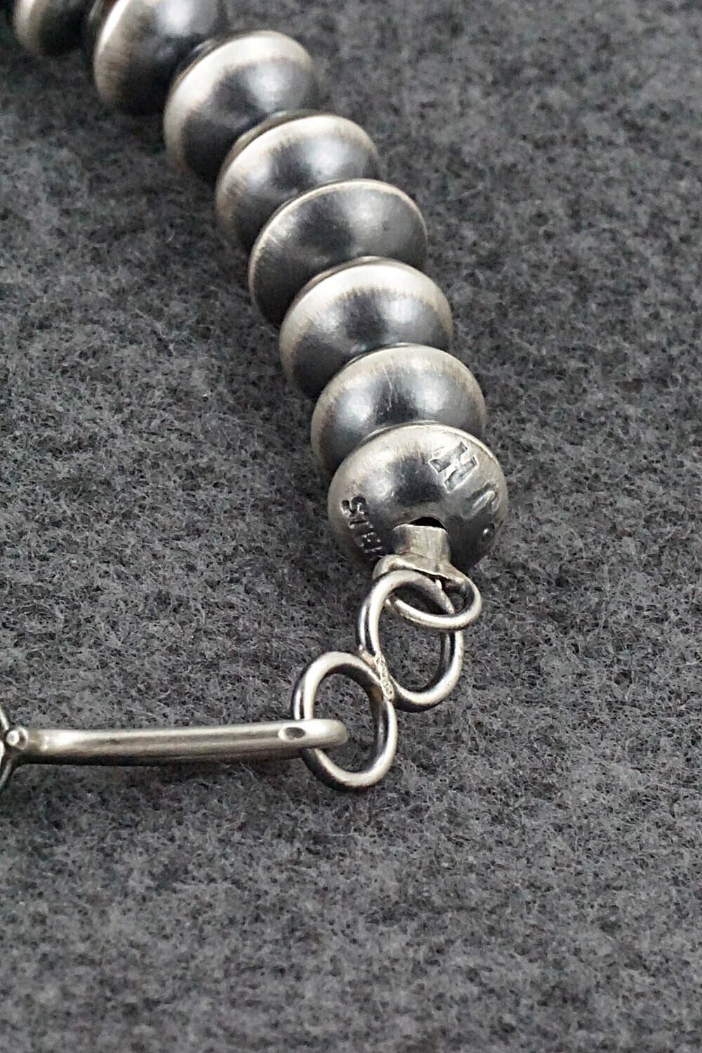 Sterling Silver Navajo Pearl Necklace 20" - Preston Haley