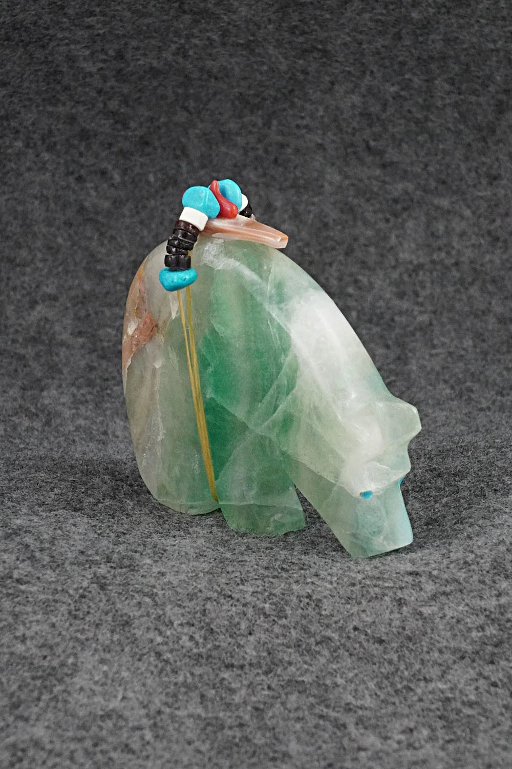 Bear Zuni Fetish Carving - Rodney Laiwakete