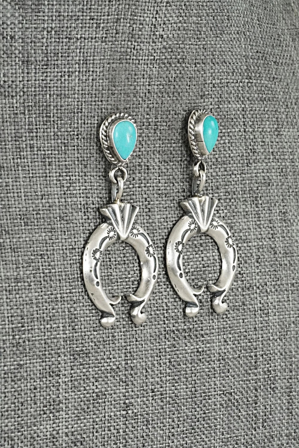 Turquoise & Sterling Silver Earrings - Sharon McCarthy