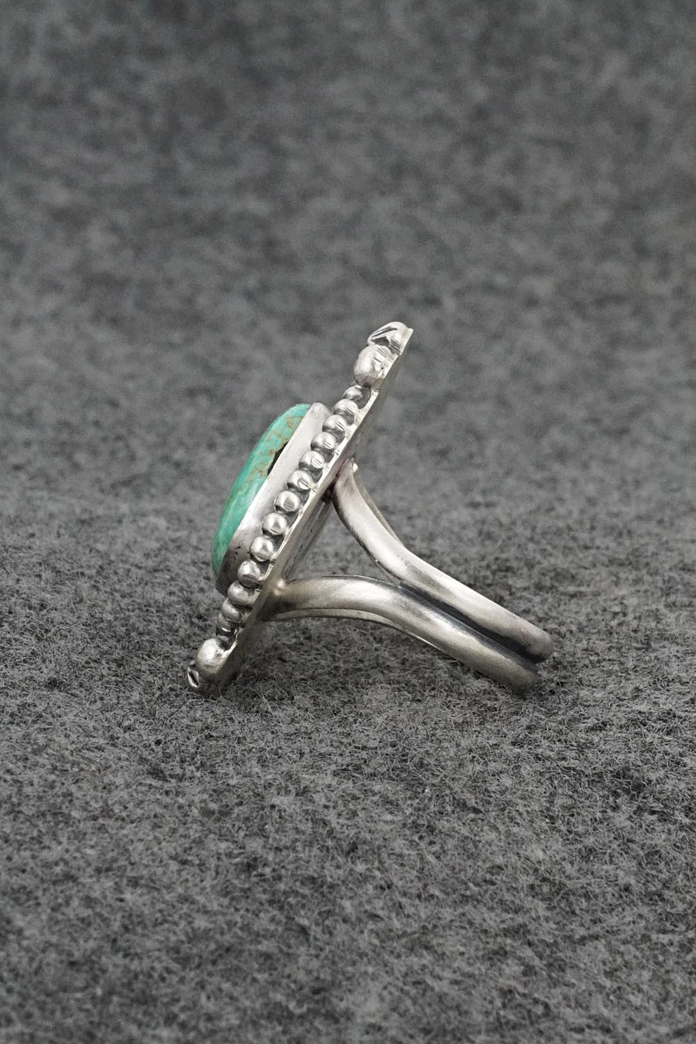 Turquoise & Sterling Silver Ring - Darrin Livingston - Size 9