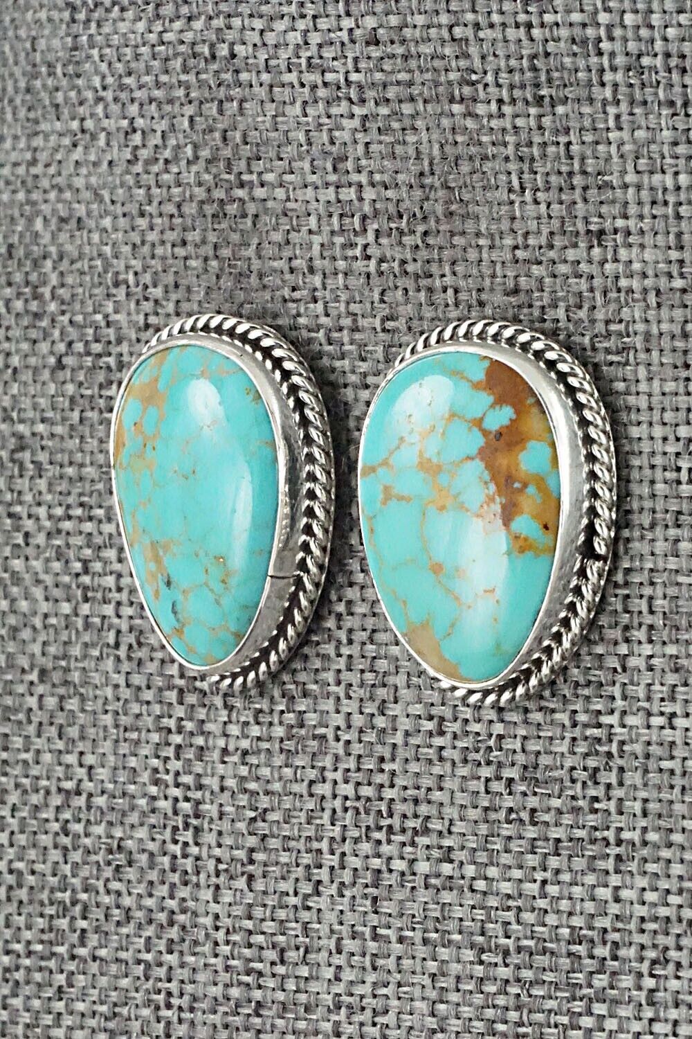 Turquoise & Sterling Silver Earrings - Marco Begaye