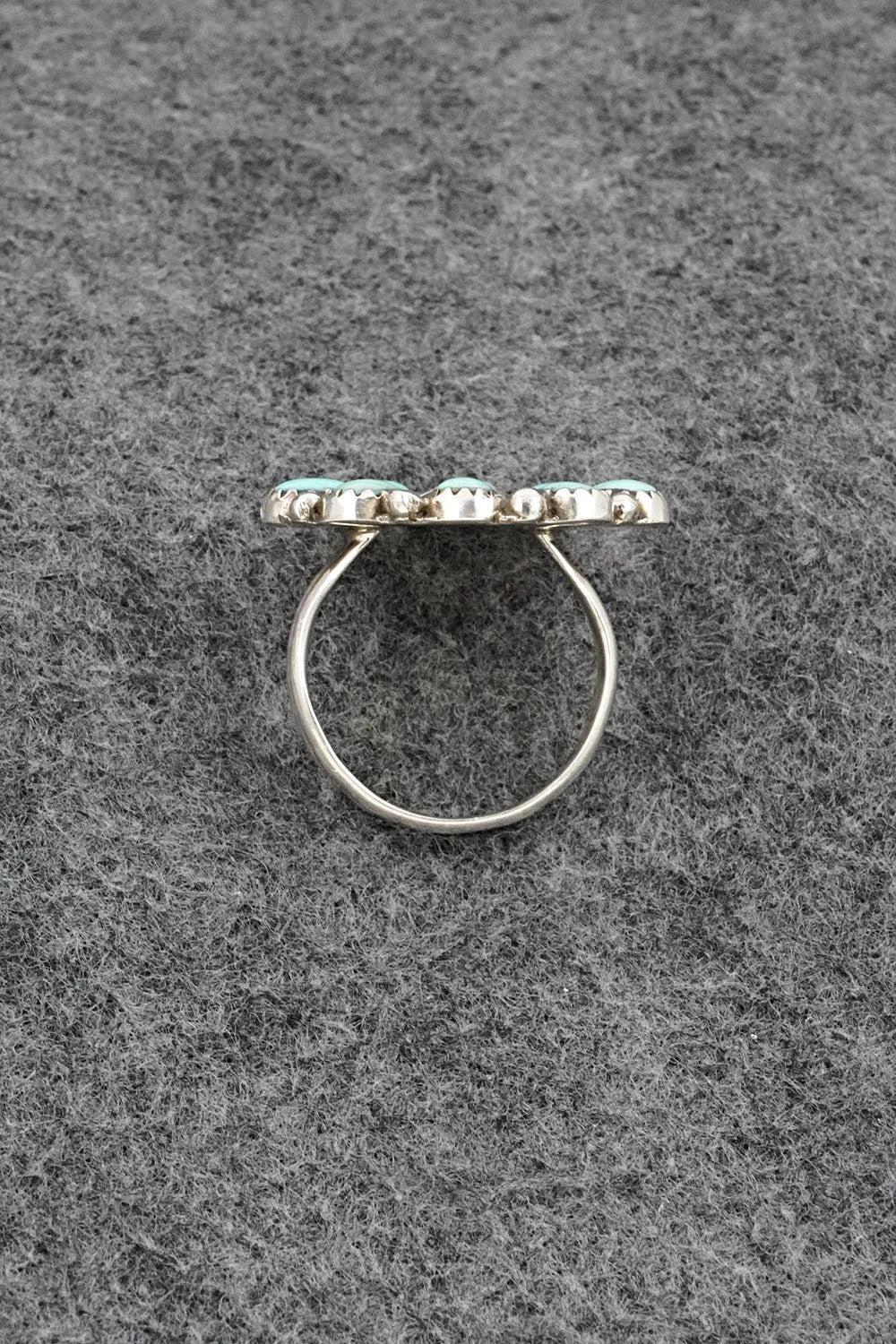 Turquoise & Sterling Silver Ring - Priscilla Reeder - Size 8