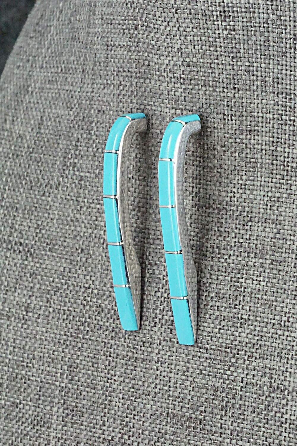 Turquoise & Sterling Silver Earrings - Verna Kanesta