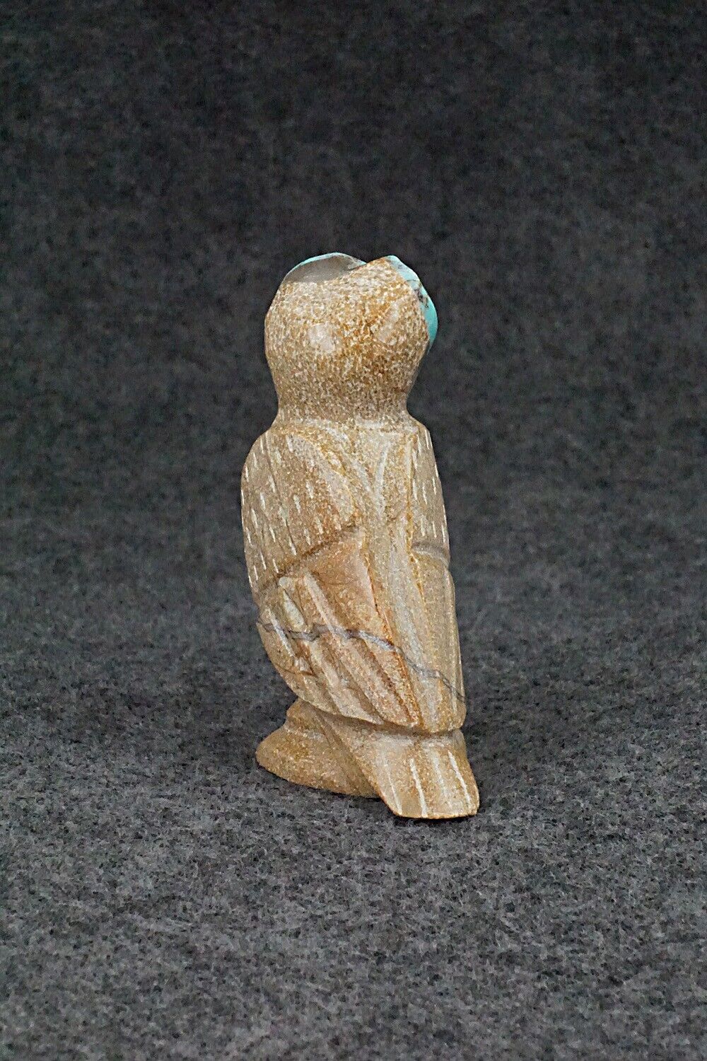 Owl Zuni Fetish Carving - Enrike Leekya