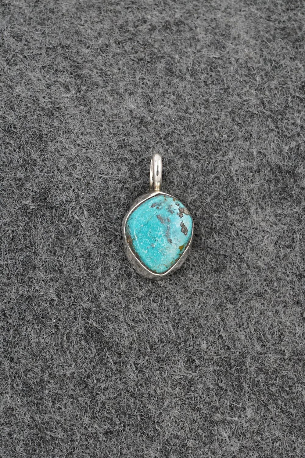 Turquoise & Sterling Silver Pendant - Ernest Hawthorne