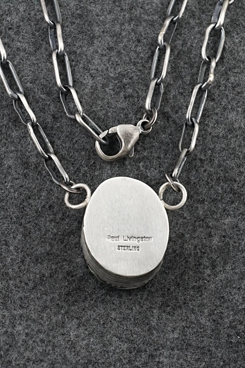 Turquoise & Sterling Silver Necklace - Paul Livingston