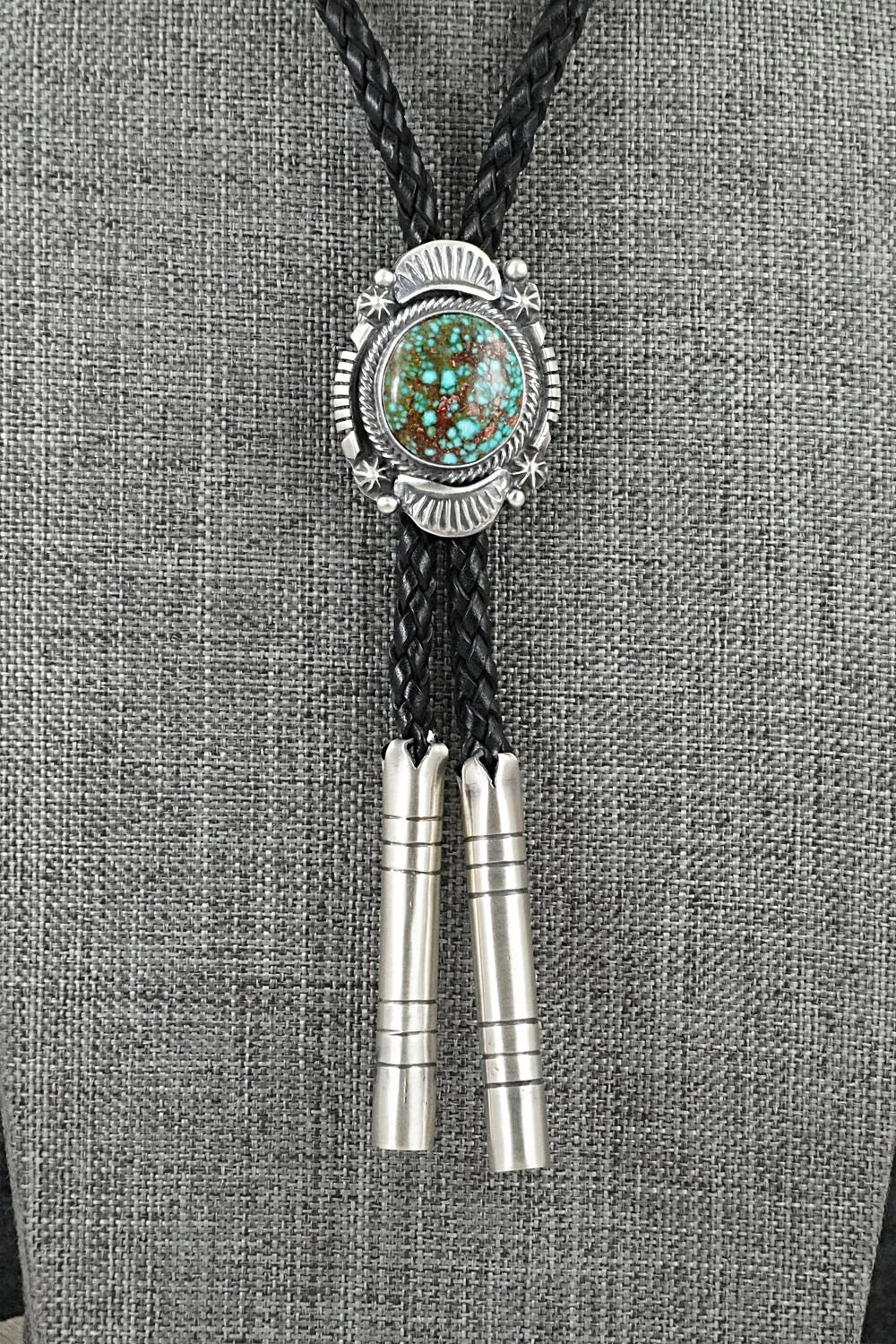 Turquoise & Sterling Silver Bolo Tie - Bob Becenti