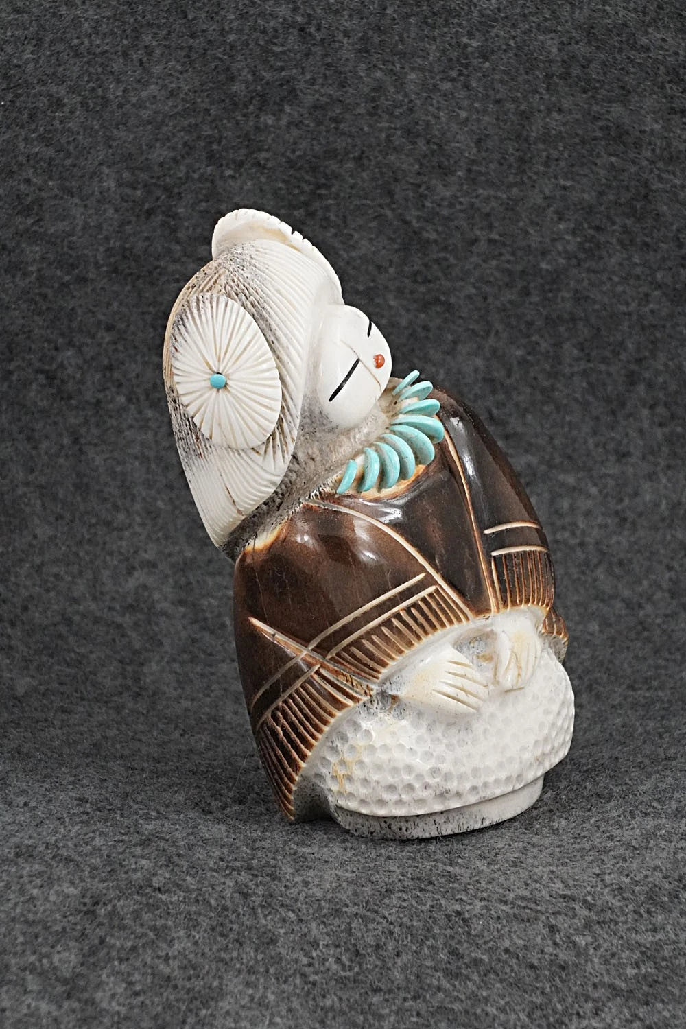 Corn Maiden Zuni Fetish Carving - Claudia Peina