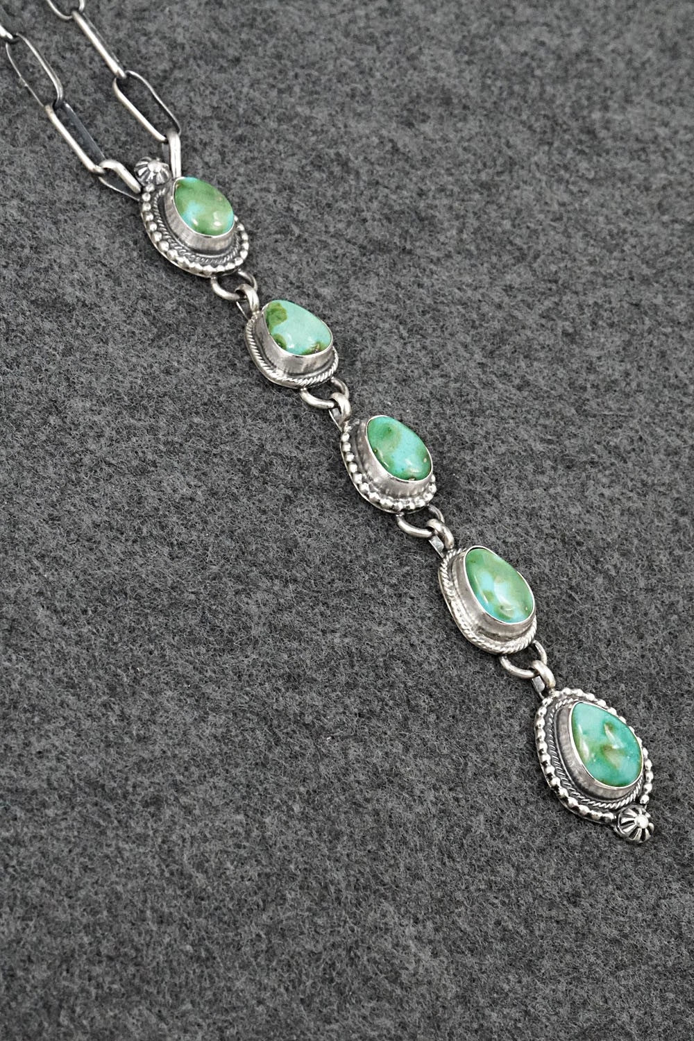 Turquoise & Sterling Silver Necklace - Bobby Johnson