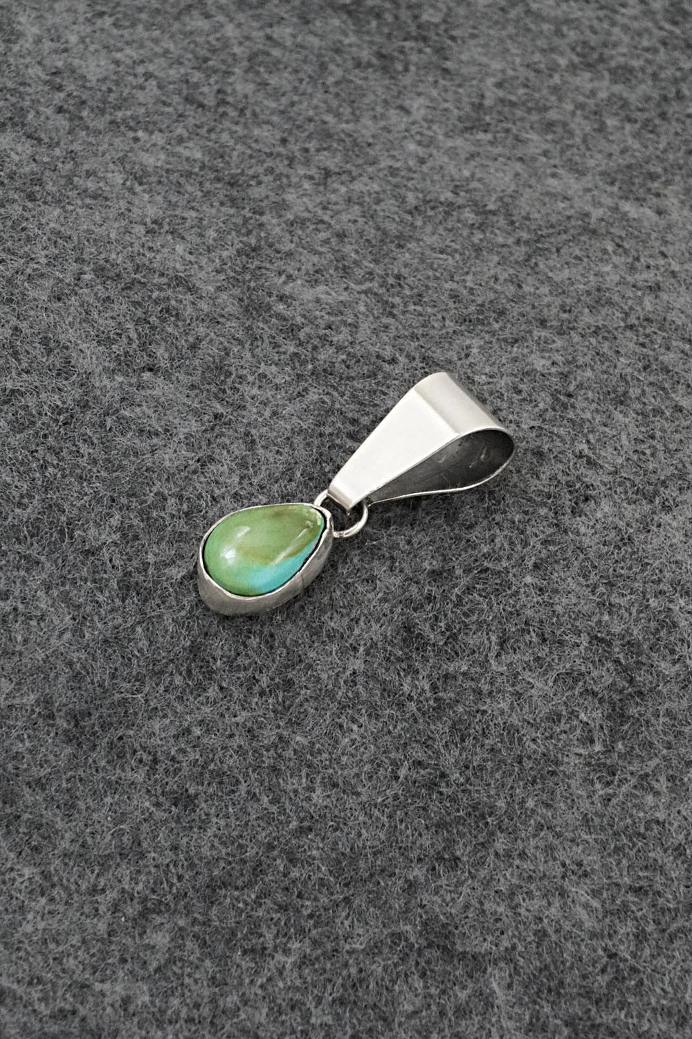 Turquoise & Sterling Silver Pendant - Rosemary Saunders
