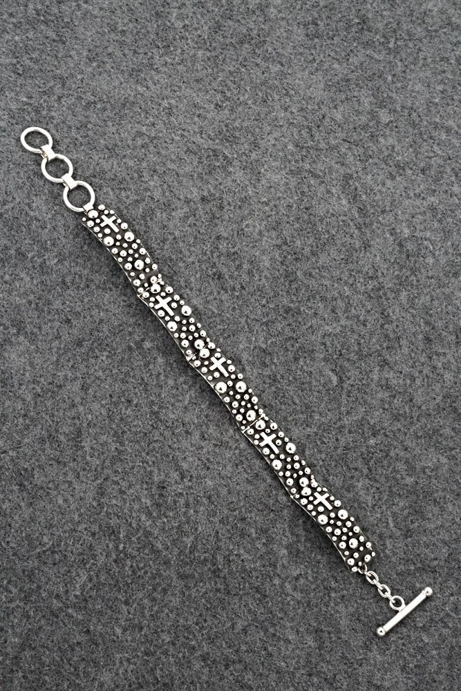 Sterling Silver Link Bracelet - Akee Douglas