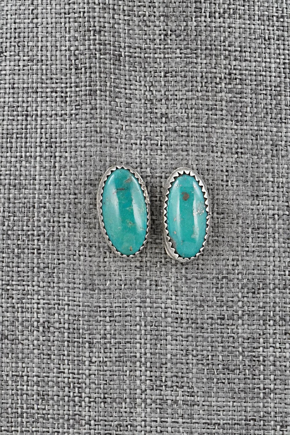 Turquoise & Sterling Silver Necklace and Earrings Set - Murray Hannaweeka